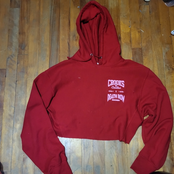 Crooks x death row record crop hoodie - Picture 2 of 2